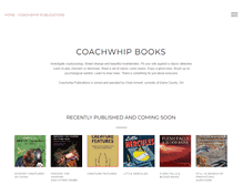 Tablet Screenshot of coachwhipbooks.com